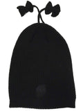 Portland Trail Blazers Adidas Women Black Bowtie Tassle Long Knit Beanie Hat Cap - Sporting Up