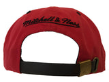 Miami Heat Mitchell & Ness Red Nylon Adj Strapback Flat Bill Hat Cap - Sporting Up