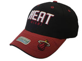 Miami Heat  Elevation YOUTH Structured Black Red Script Adj Hat Cap - Sporting Up
