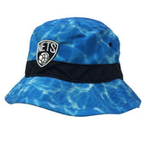 Brooklyn Nets Mitchell & Ness NBA Aqua Blue Polyester Bucket Hat Cap - Sporting Up