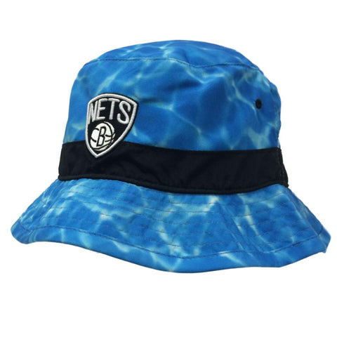 Shop Brooklyn Nets Mitchell & Ness NBA Aqua Blue Polyester Bucket Hat Cap - Sporting Up