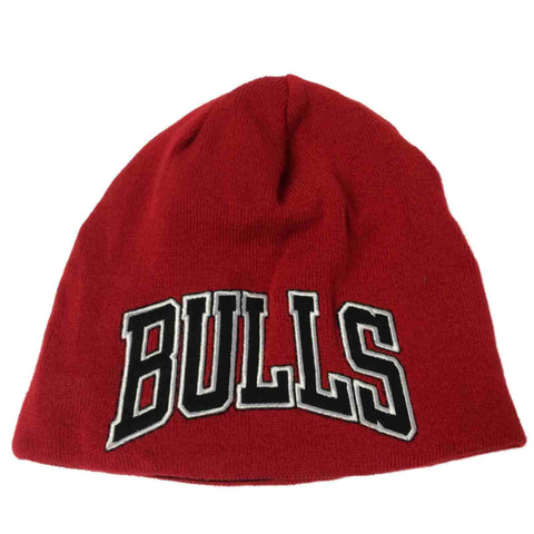 Shop Chicago Bulls Adidas "Bulls" Acrylic Knit Reversible Skull Beanie Hat Cap - Sporting Up