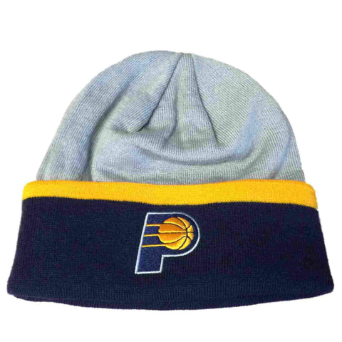 Shop Indiana Pacers Adidas Gray and Navy Acrylic Knit Cuffed Skull Beanie Hat Cap - Sporting Up