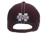 Mississippi State Bulldogs Adidas Maroon Structured Snapback Flat Bill Hat Cap - Sporting Up