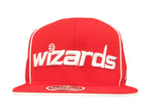 Washington Wizards Adidas Red Structured Adjustable Snapback Flat Bill Hat Cap - Sporting Up