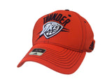 Oklahoma City Thunder Adidas Orange Structured Flexfit Superflex Hat Cap (S/M) - Sporting Up