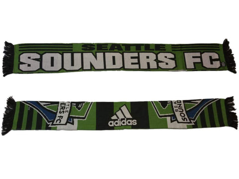 Shop Seattle Soudners FC Adidas Striped Reversible Acrylic Knit Scarf (54" x 7.25") - Sporting Up