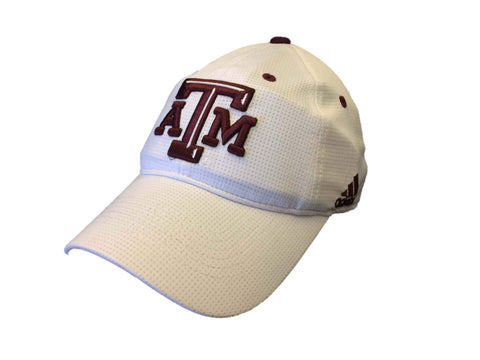 Shop Texas A&M Aggies Adidas White & Maroon Adjustable Strap Relax Slouch Hat Cap - Sporting Up