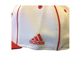 Miami University Redhawks adidas weiße Flexfit Fitmax 70 Flat Bill Hat Cap (S/M) – sportlich