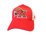 Miami University Redhawks Adidas Red White Mesh Adjustable Snapback Hat Cap - Sporting Up