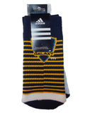 Los Angeles Galaxy Adidas White with Navy & Yellow Stripes Men's Crew Socks (L) - Sporting Up