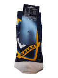 Los Angeles Galaxy Adidas Navy and White with Dual Logos Men's Crew Socks (L) - Sporting Up