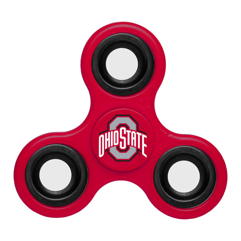 Shop Ohio State Buckeyes NCAA Red Three Way Diztracto Fidget Hand Spinner - Sporting Up