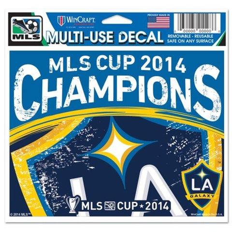 Shop LA Galaxy Los Angeles 2014 MLS Cup Champions WinCraft Multi-Use Ultra Decal - Sporting Up