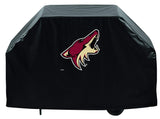 Arizona Coyotes HBS Black Outdoor Heavy Duty Breathable Vinyl BBQ Grill Cover - Sporting Up
