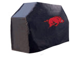 Arkansas razorbacks hbs noir extérieur robuste vinyle barbecue couverture - sporting up