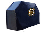 Boston Bruins HBS schwarze Outdoor-Grillabdeckung aus strapazierfähigem, atmungsaktivem Vinyl – sportlich