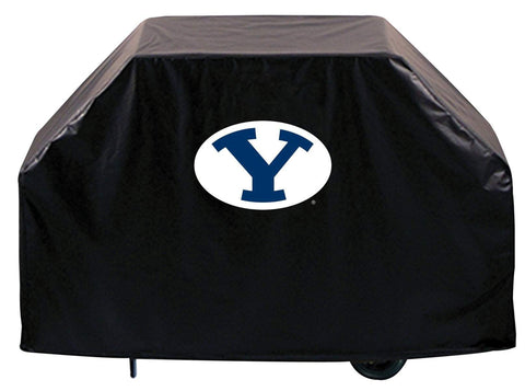 Byu cougars hbs noir extérieur robuste respirant vinyle barbecue couverture - sporting up