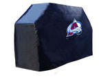 Colorado Avalanche HBS Black Outdoor Heavy Duty Breathable Vinyl BBQ Grill Cover - Sporting Up