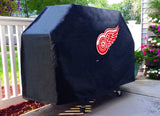 Detroit Red Wings HBS Black Outdoor Heavy Duty Breathable Vinyl BBQ Grill Cover - Sporting Up
