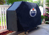 Edmonton Oilers hbs noir extérieur robuste respirant vinyle barbecue couverture - sporting up