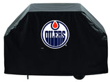 Edmonton oilers hbs cubierta negra para parrilla de barbacoa de vinilo transpirable resistente para exteriores - sporting up