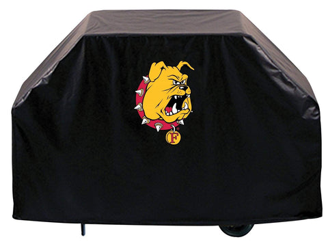 Ferris State Bulldogs HBS Black Outdoor Heavy Duty Vinyl BBQ Grill Cover - Sporting Up
