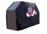 Fresno state bulldogs hbs black outdoor heavy duty vinyl bbq grillskydd - sporting up