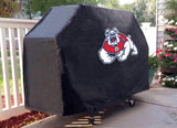 Fresno state bulldogs hbs cubierta negra para parrilla de barbacoa de vinilo resistente para exteriores - sporting up