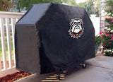 Georgia bulldogs hbs black dog cubierta para parrilla de barbacoa de vinilo resistente para exteriores - sporting up