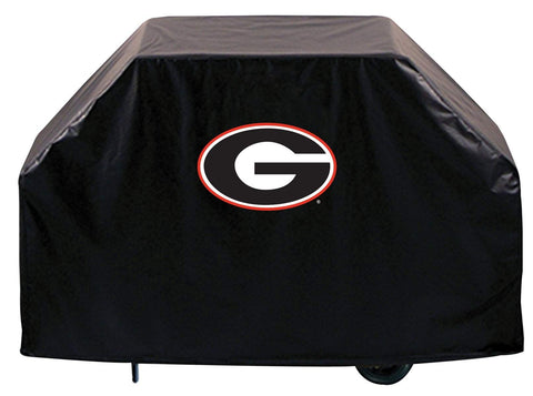 Georgia bulldogs hbs svart "g" utomhus kraftigt vinyl bbq grillskydd - sportigt