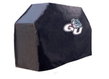 Gonzaga bulldogs hbs noir extérieur robuste respirant vinyle barbecue couverture - sporting up