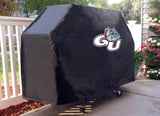 Gonzaga bulldogs hbs noir extérieur robuste respirant vinyle barbecue couverture - sporting up