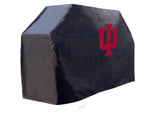 Indiana hoosiers hbs noir extérieur robuste respirant vinyle barbecue couverture - sporting up