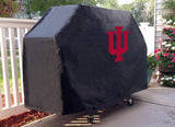Indiana hoosiers hbs noir extérieur robuste respirant vinyle barbecue couverture - sporting up