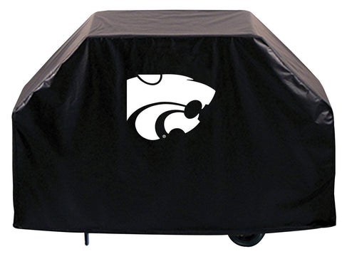 Cubierta para parrilla de barbacoa de vinilo resistente para exteriores, color negro, Kansas State Wildcats hbs, Sporting Up