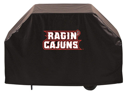 Louisiana-lafayette ragin cajuns hbs svart utomhus tung vinyl bbq grillskydd - sporting up