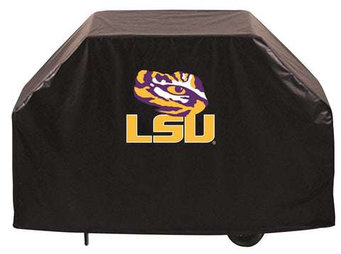 Shop LSU Tigers HBS Black Outdoor Heavy Duty Breathable Vinyl BBQ Grill Cover - Sporting Up