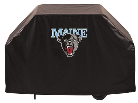 Shop Maine Black Bears HBS Black Outdoor Heavy Duty Breathable Vinyl BBQ Grill Cover - Sporting Up