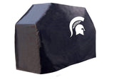Cubierta para parrilla de barbacoa de vinilo resistente para exteriores, color negro, Michigan State Spartans HBs - Sporting Up
