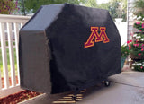 Minnesota Golden Gophers hbs noir extérieur robuste vinyle barbecue couverture - arborant vers le haut