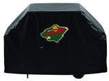 Minnesota Wild HBS Black Outdoor Heavy Duty Breathable Vinyl BBQ Grill Cover - Sporting Up