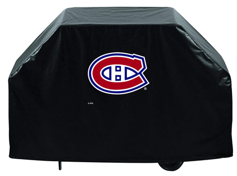 Compre cubierta para parrilla de barbacoa de vinilo transpirable, resistente, negra, para exteriores, Montreal Canadiens HBS, Sporting Up