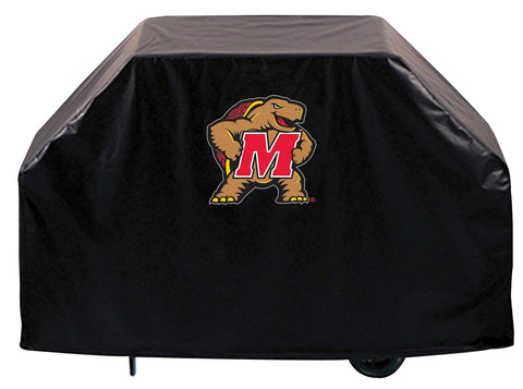 Shop Maryland Terrapins HBS Black Outdoor Heavy Duty Breathable Vinyl BBQ Grill Cover - Sporting Up