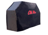Ole Miss Rebels HBS Black Outdoor Heavy Duty Breathable Vinyl BBQ Grill Cover - Sporting Up