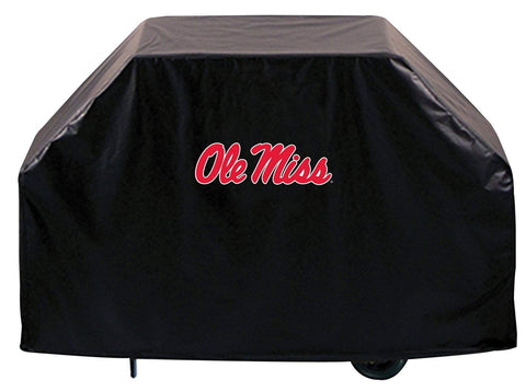 Ole Miss Rebels HBS Black Outdoor Heavy Duty Breathable Vinyl BBQ Grill Cover - Sporting Up