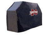 Cubierta para parrilla de barbacoa de vinilo resistente para exteriores, color negro, Mississippi state bulldogs hbs, sporting up