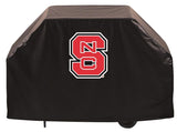 Nc state wolfpack hbs noir extérieur robuste respirant vinyle barbecue couverture - sporting up