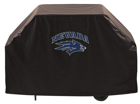 Nevada wolfpack hbs cubierta negra para parrilla de barbacoa de vinilo transpirable resistente para exteriores - sporting up