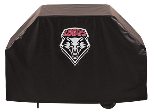Shop New Mexico Lobos HBS Black Outdoor Heavy Duty Breathable Vinyl BBQ Grill Cover - Sporting Up